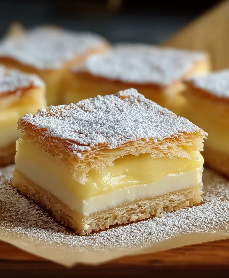 Easy Vanilla Custard Cream Squares Recipe