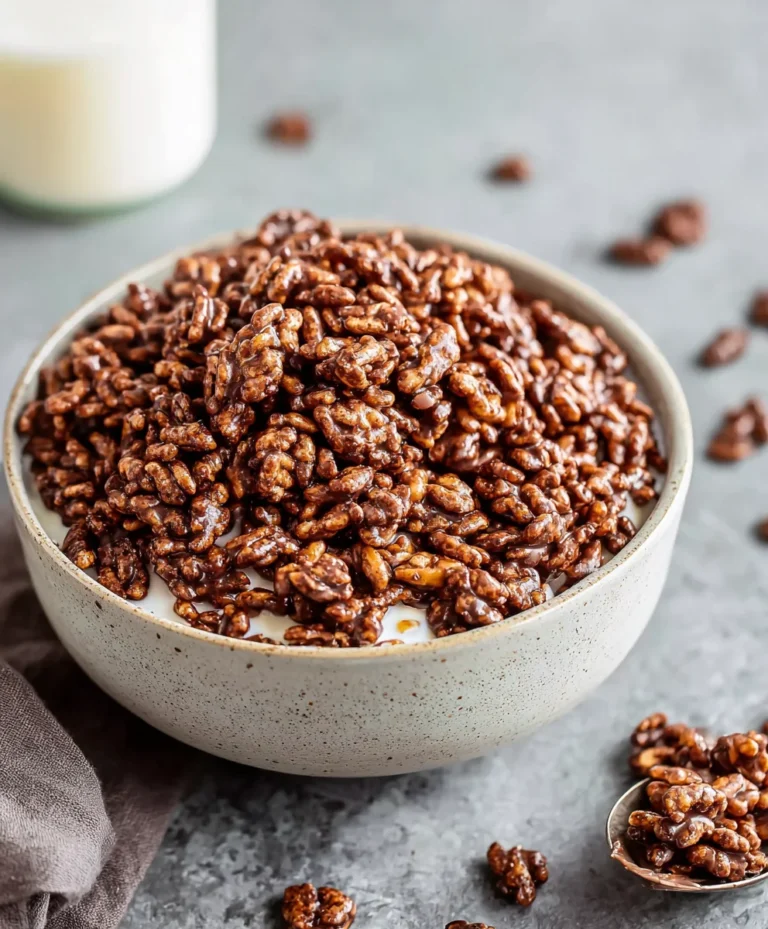 Healthy Crispy Chocolate Puffed Rice Cereal