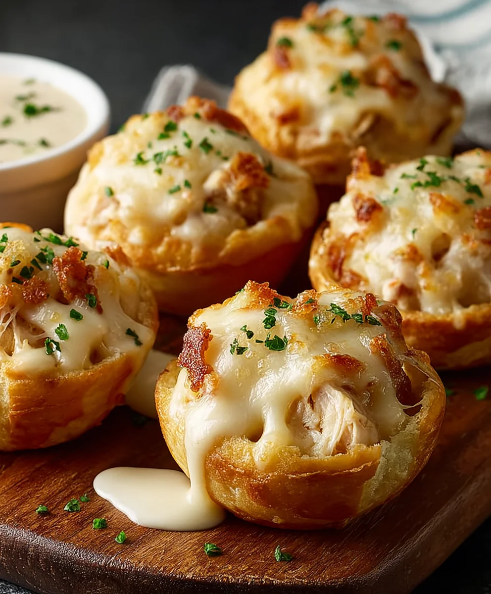 Chicken Alfredo Crazy Puffs-Little Caesars Copycat Recipe