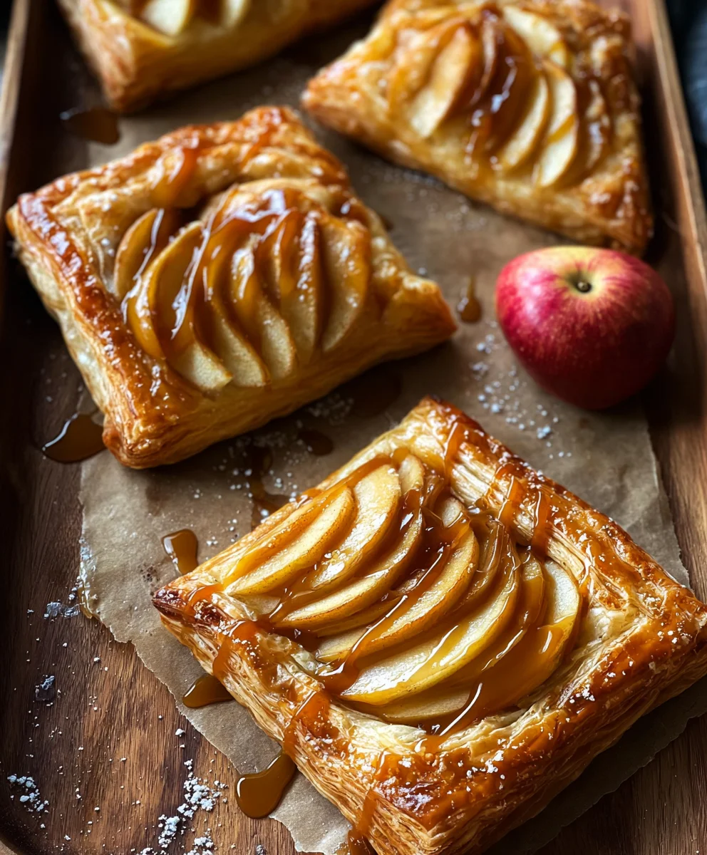 Caramel Apple Puff Pastries - Easy Fall Dessert