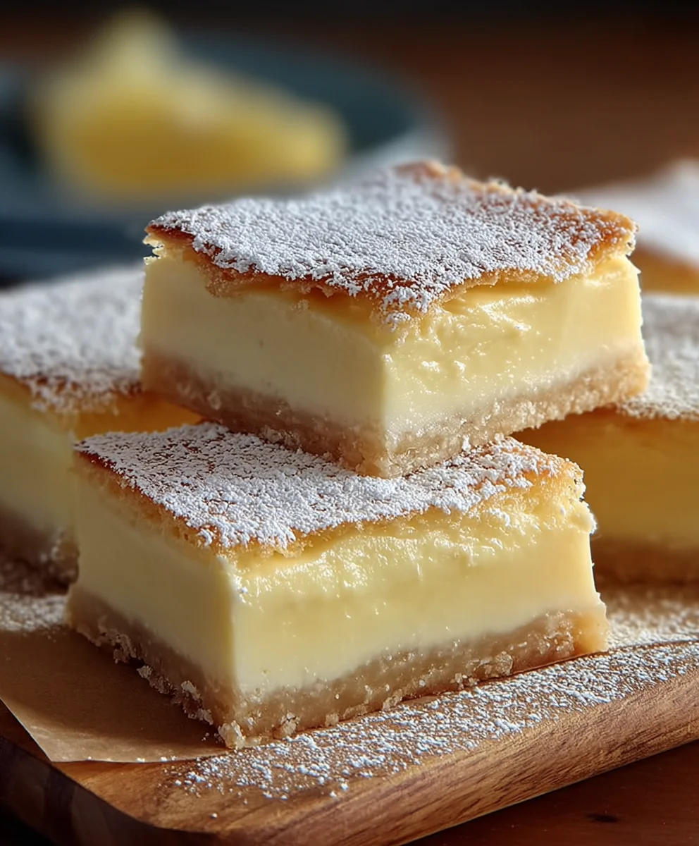 Easy Vanilla Custard Cream Squares Recipe