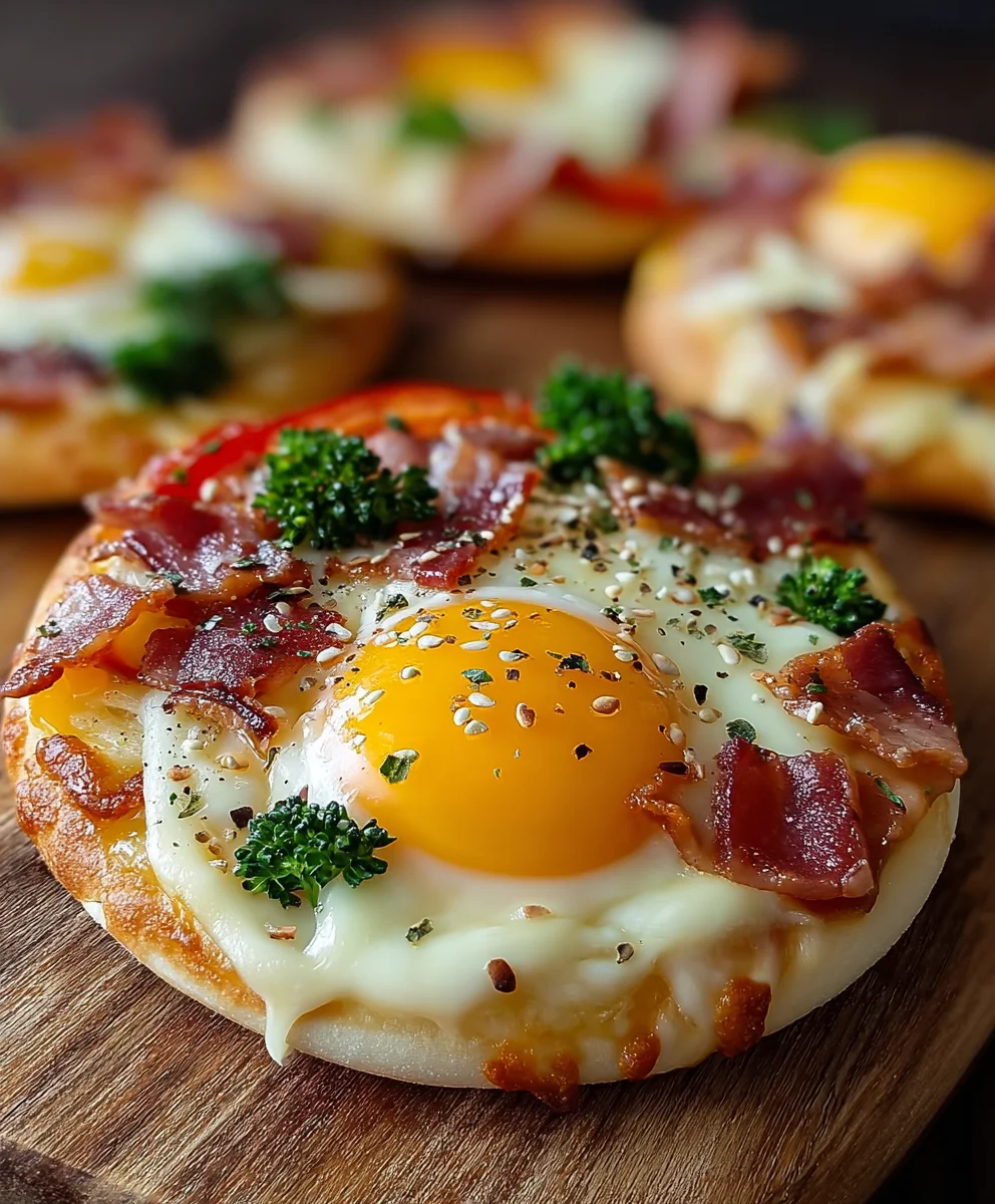 English Muffin Breakfast Pizza - Quick & Easy Meal