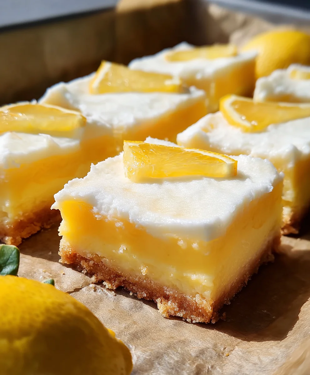 Tangy Citrus Dessert Squares-Easy Refreshing Treat