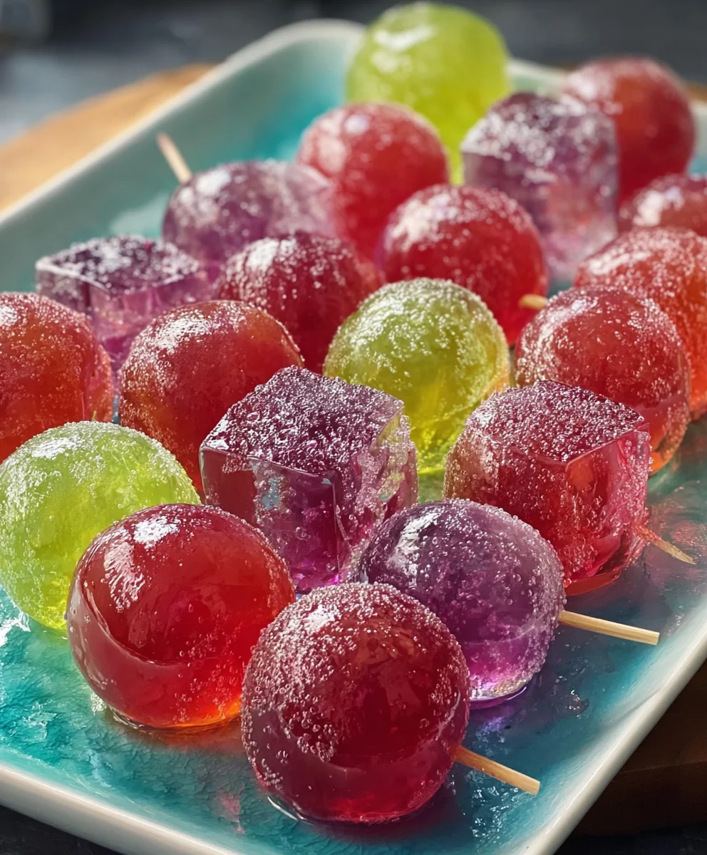 Frozen Candy Grapes-Jell-O Recipe Easy Treat