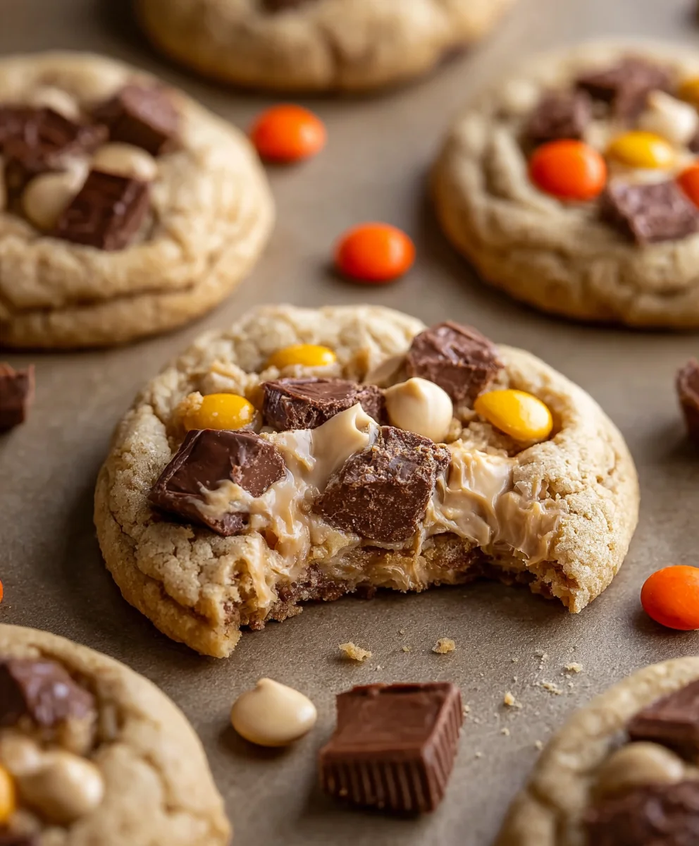 Reese's Cheesecake Cookies- Decadent Chocolate Peanut Butter Bliss