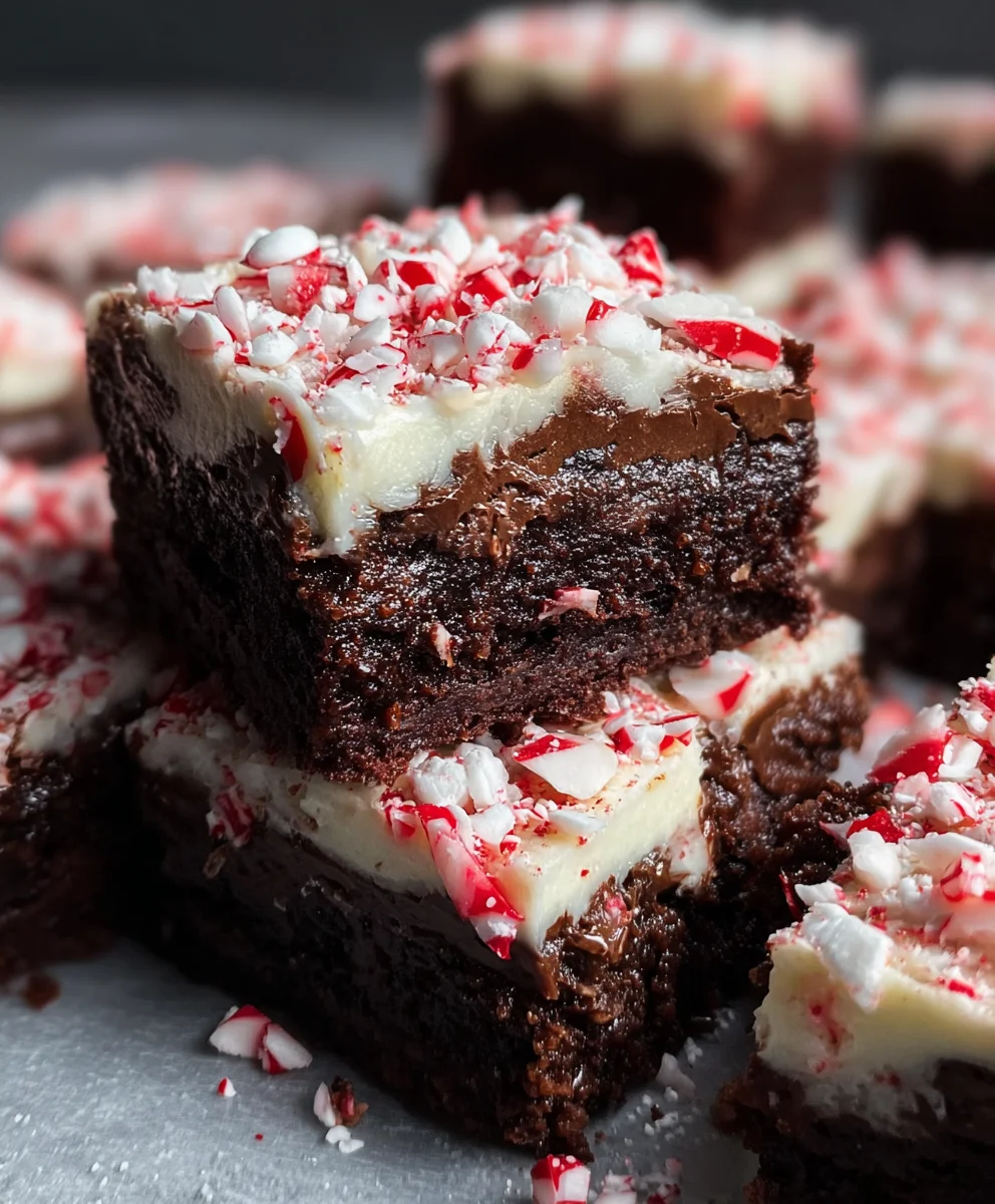 Decadent Peppermint Brownies - Easy Festive Treat