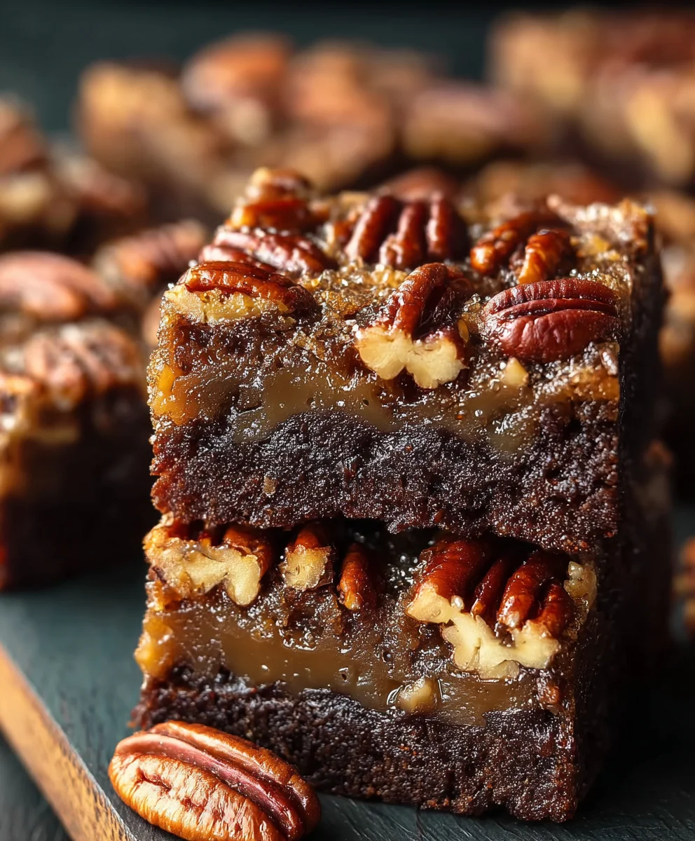 Decadent Pecan Pie Brownies - A Must Try Treat