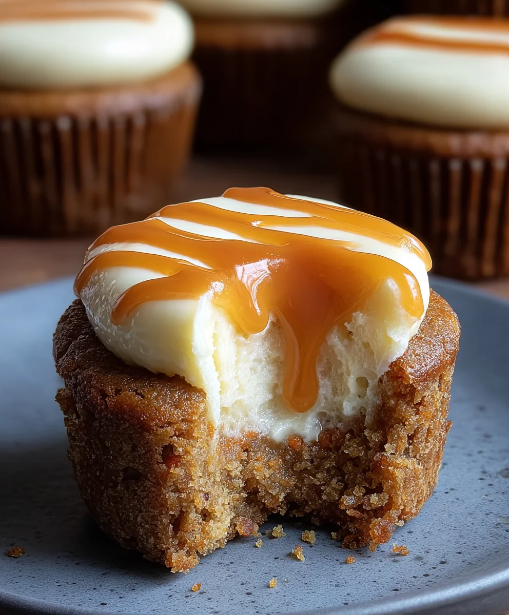 Carrot Cheesecake Cupcakes-Decadent Creamy Dessert