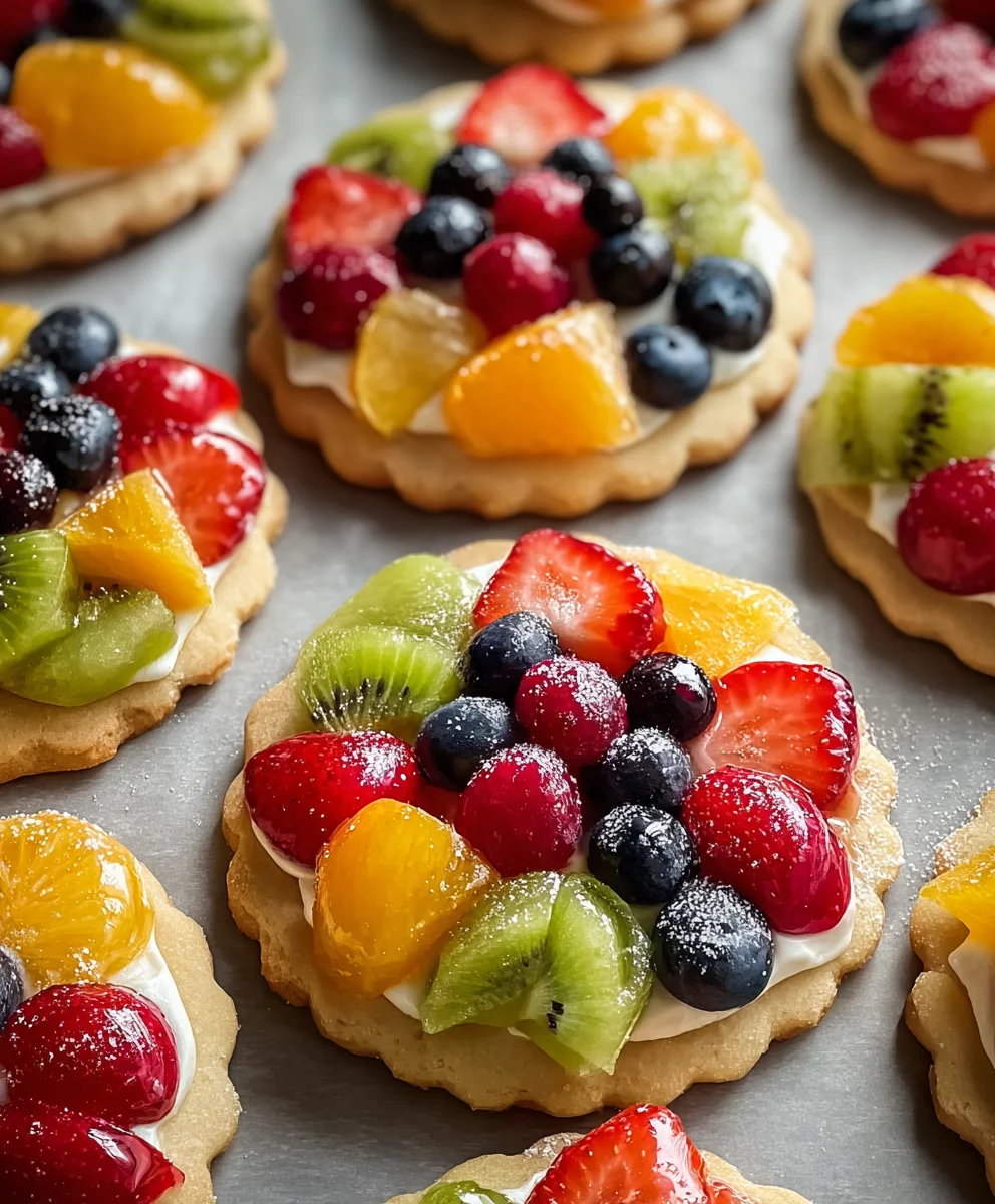 Fruity Pizza Cookies- Easy Dessert Recipe Delight
