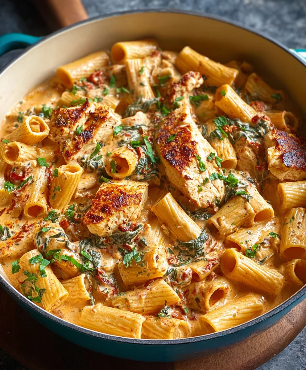 Easy Creamy Tuscan Chicken Pasta - Quick Dinner Recipe