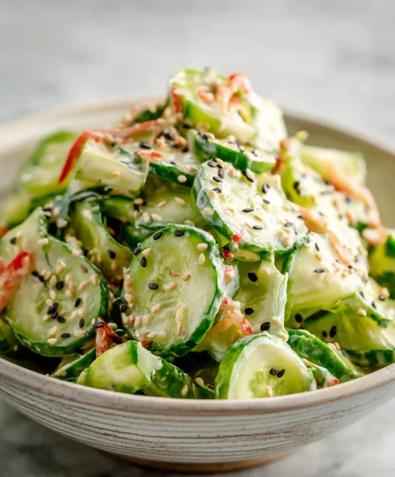 Easy California Roll Cucumber Salad-Fresh & Quick