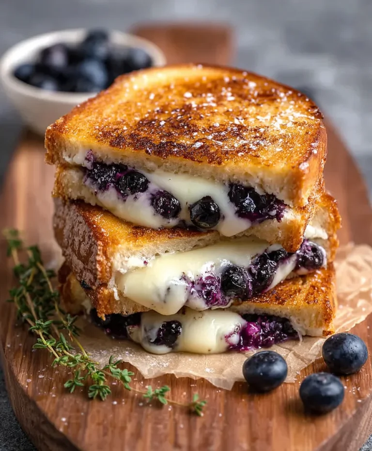 Crispy Blueberry Grilled Cheese Recipe