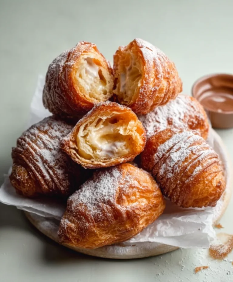 Fried Croissant Beignets-Easy & Delicious Treat