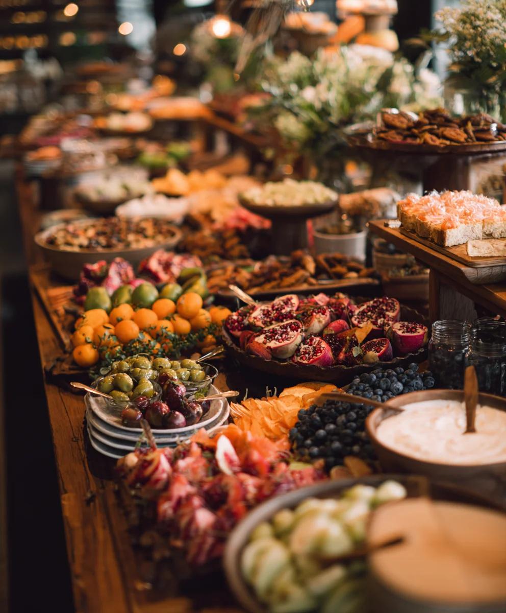 Wedding Reception Grazing Table Ideas - Crowd Pleasers