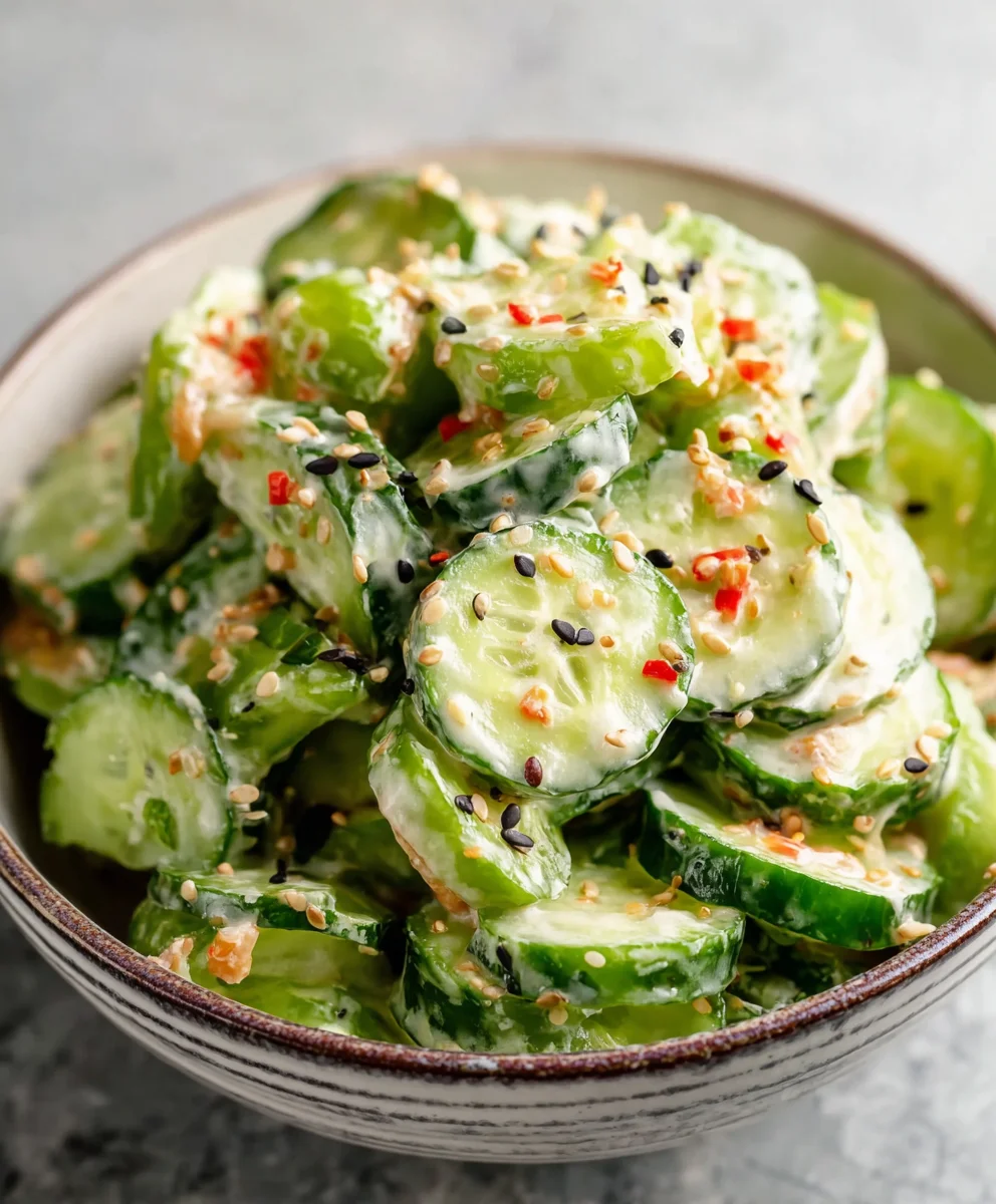 Easy California Roll Cucumber Salad-Fresh & Quick