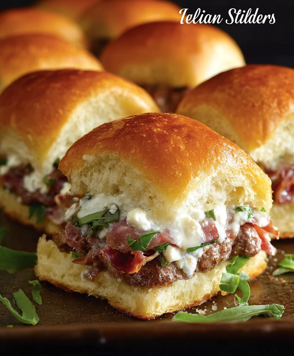 Juicy Beef Italian Sliders- Easy & Flavorful