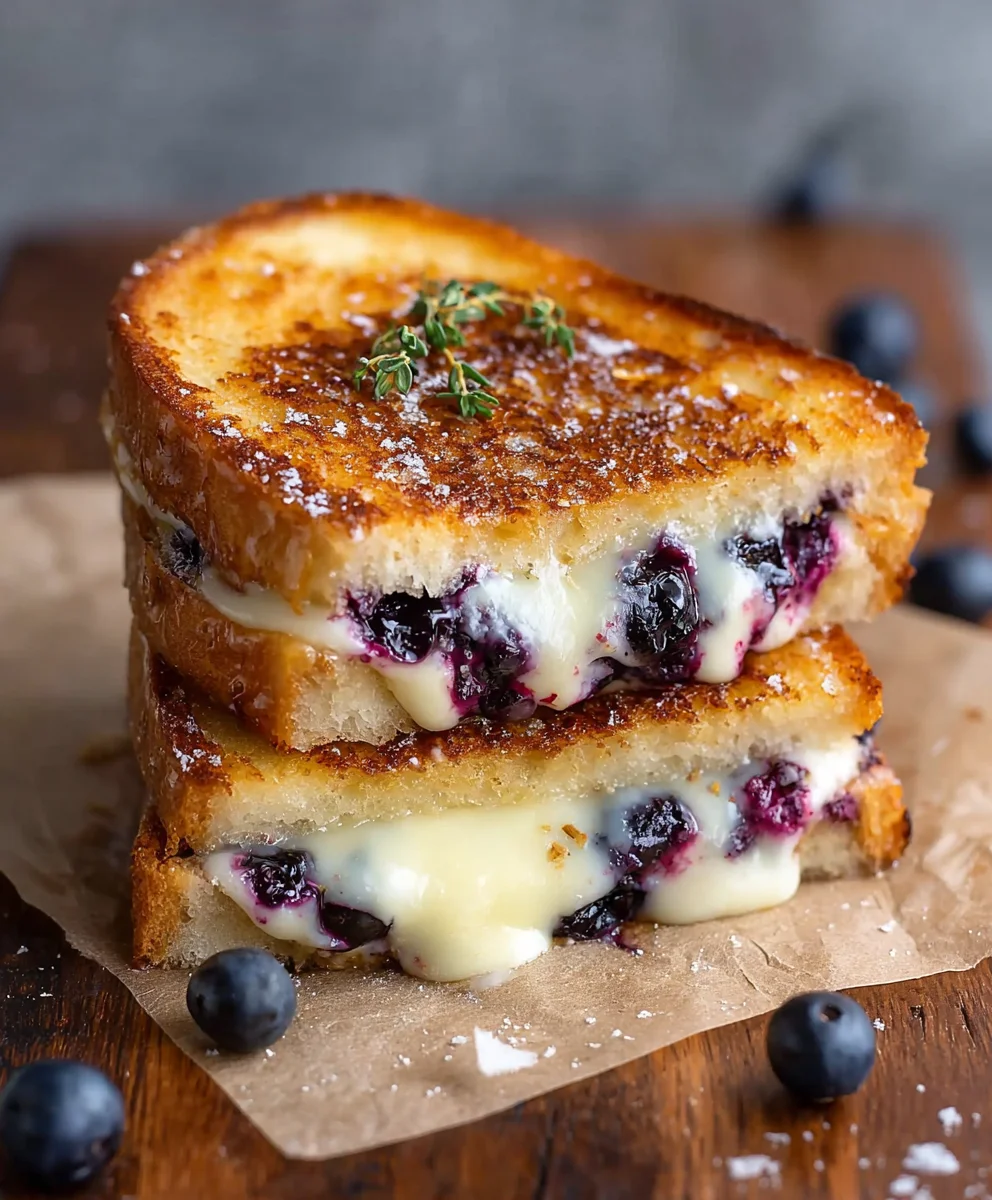 Crispy Blueberry Grilled Cheese Recipe