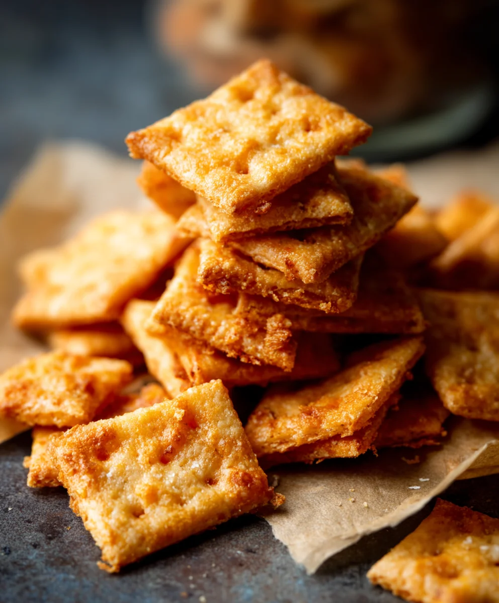 Sourdough Cheese Crackers - Crispy Homemade Goodness