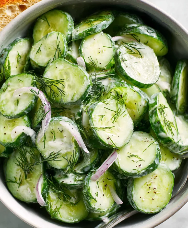 Refreshing Cucumber Dill Salad – Easy & Delicious Recipe