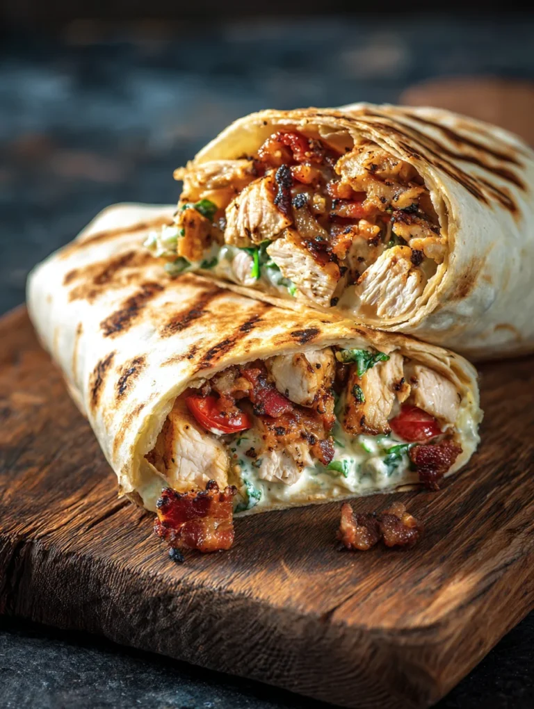 Crispy Chicken Beef Beef Bacon Ranch Wrap-Easy Recipe