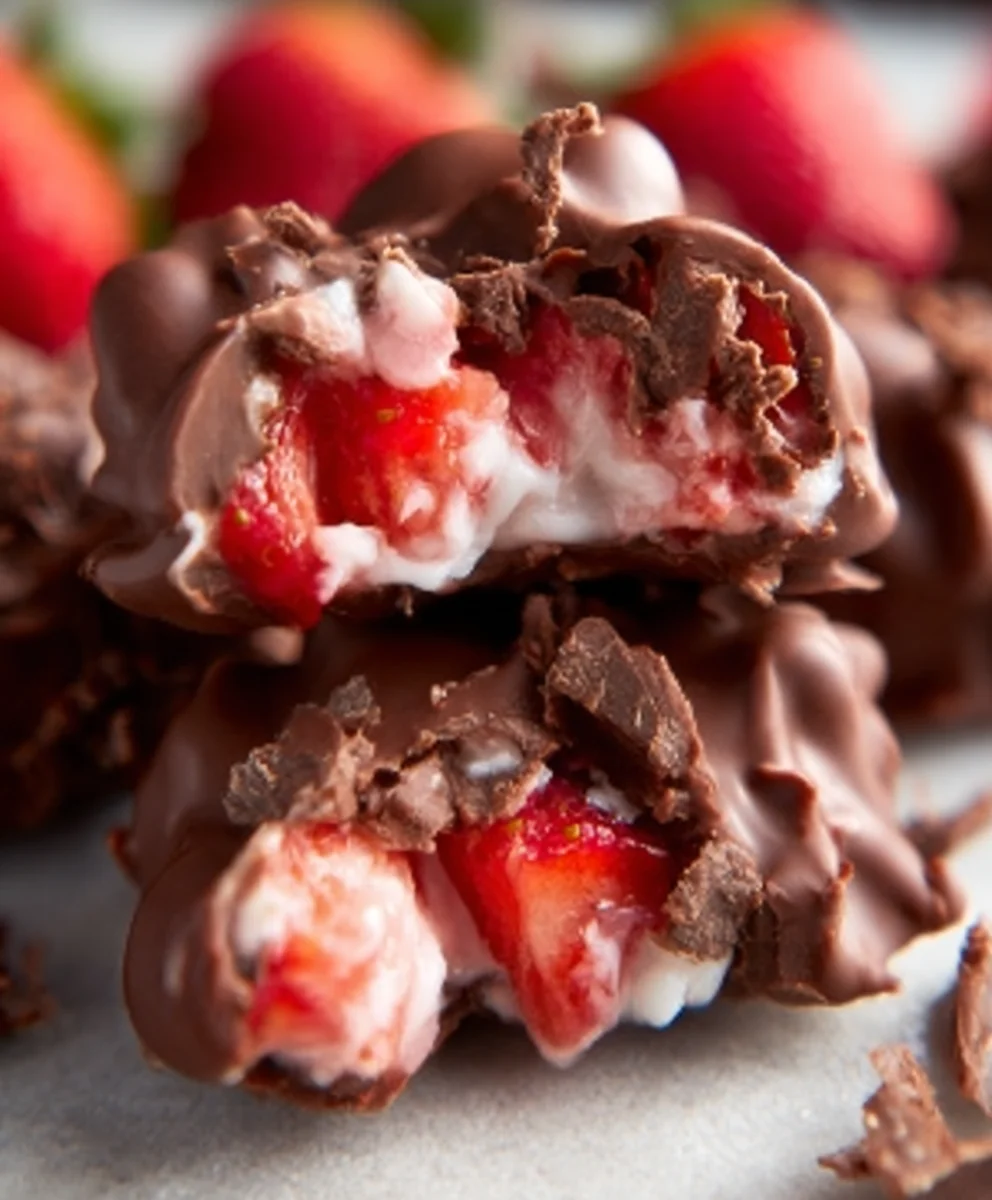 Easy Chocolate Strawberry Yogurt Clusters Viral Recipe