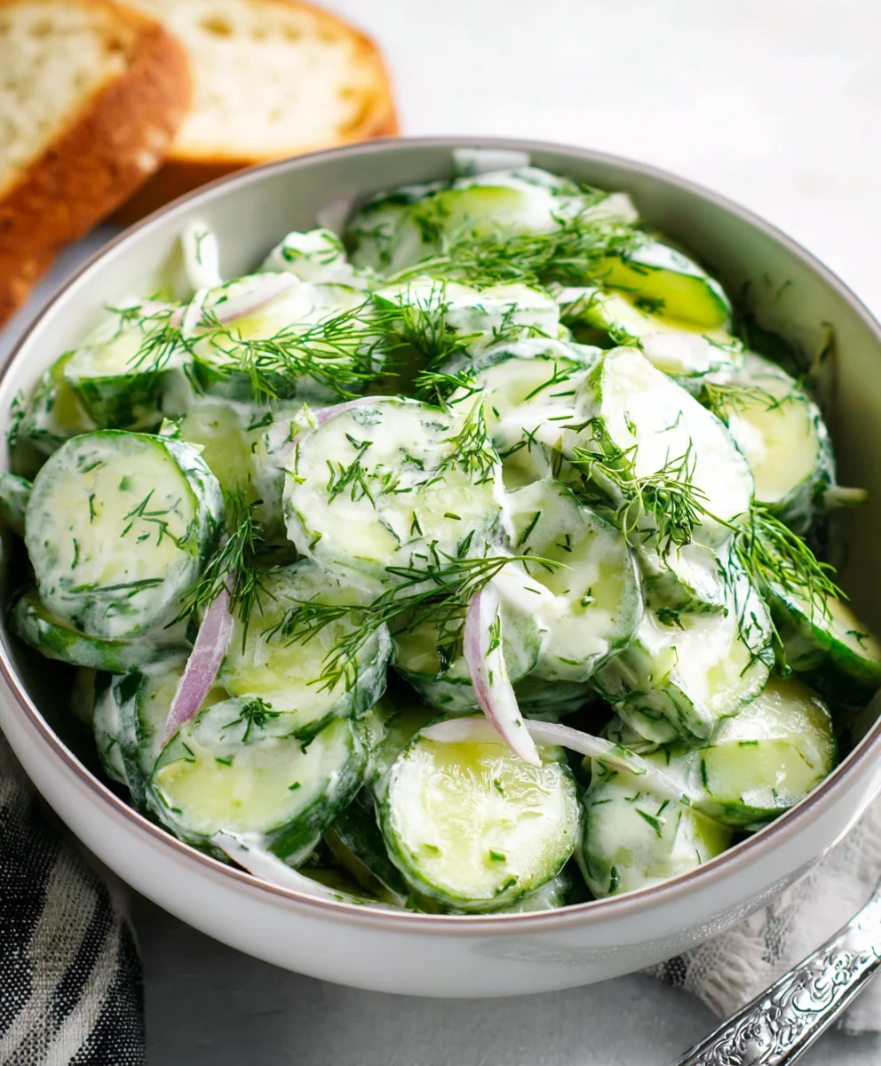 Refreshing Cucumber Dill Salad - Easy & Delicious Recipe