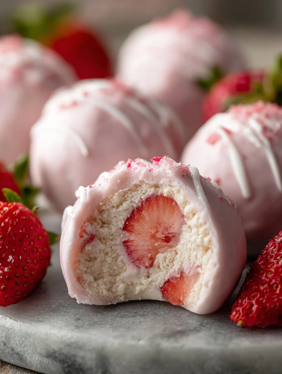 Easy Strawberry Yogurt Bites Quick Treat