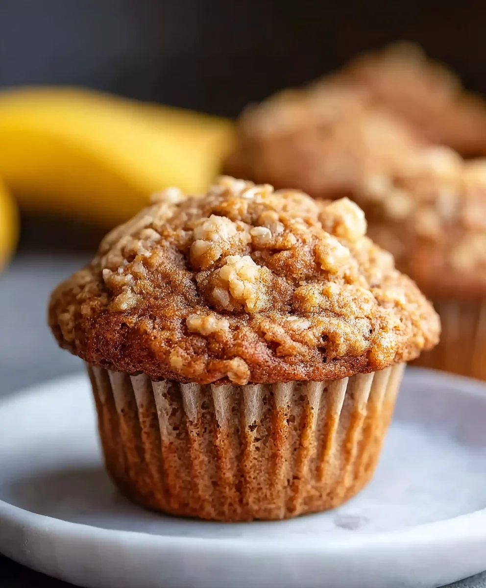 Healthy Banana Oatmeal Muffins - Easy & Delicious