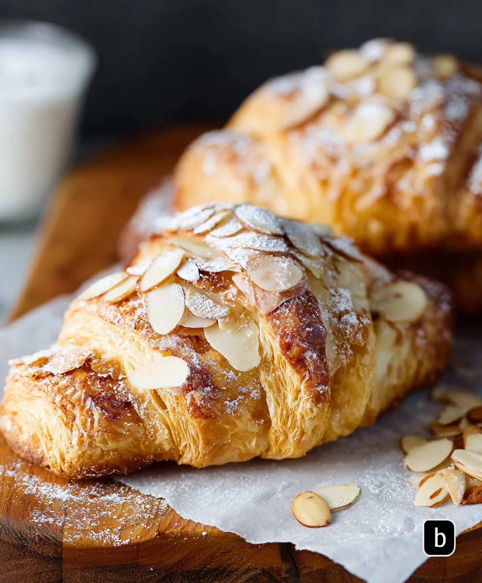 Almond Cream Filled Croissants-Decadent Pastry Delight