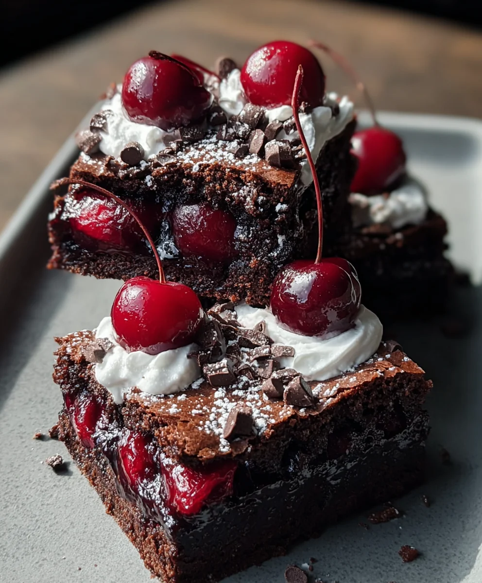 Black Forest Brownies-Small Batch Decadence