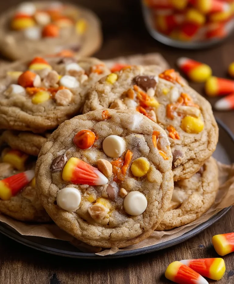 Candy Corn Trail Mix Cookies-Sweet Festive Treat