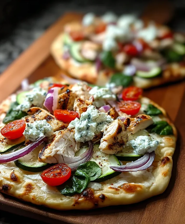 Tzatziki Chicken Naan Pizza – Easy Dinner Delight