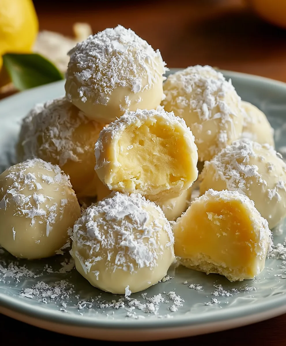 Easy Lemon Truffles - Delicious Non-Non-Non-Alcoholic Alternativeic Dessert