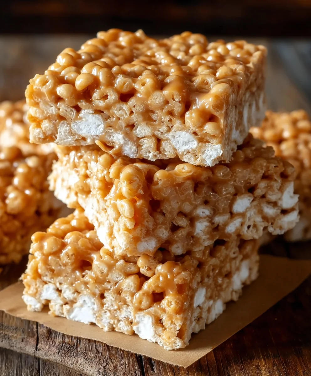 Brown Butter Dulce de Leche Rice Krispie Treats