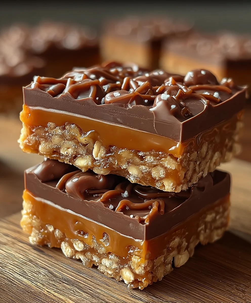 Caramel Fudge Crunch Bars-Easy & Delicious Recipe