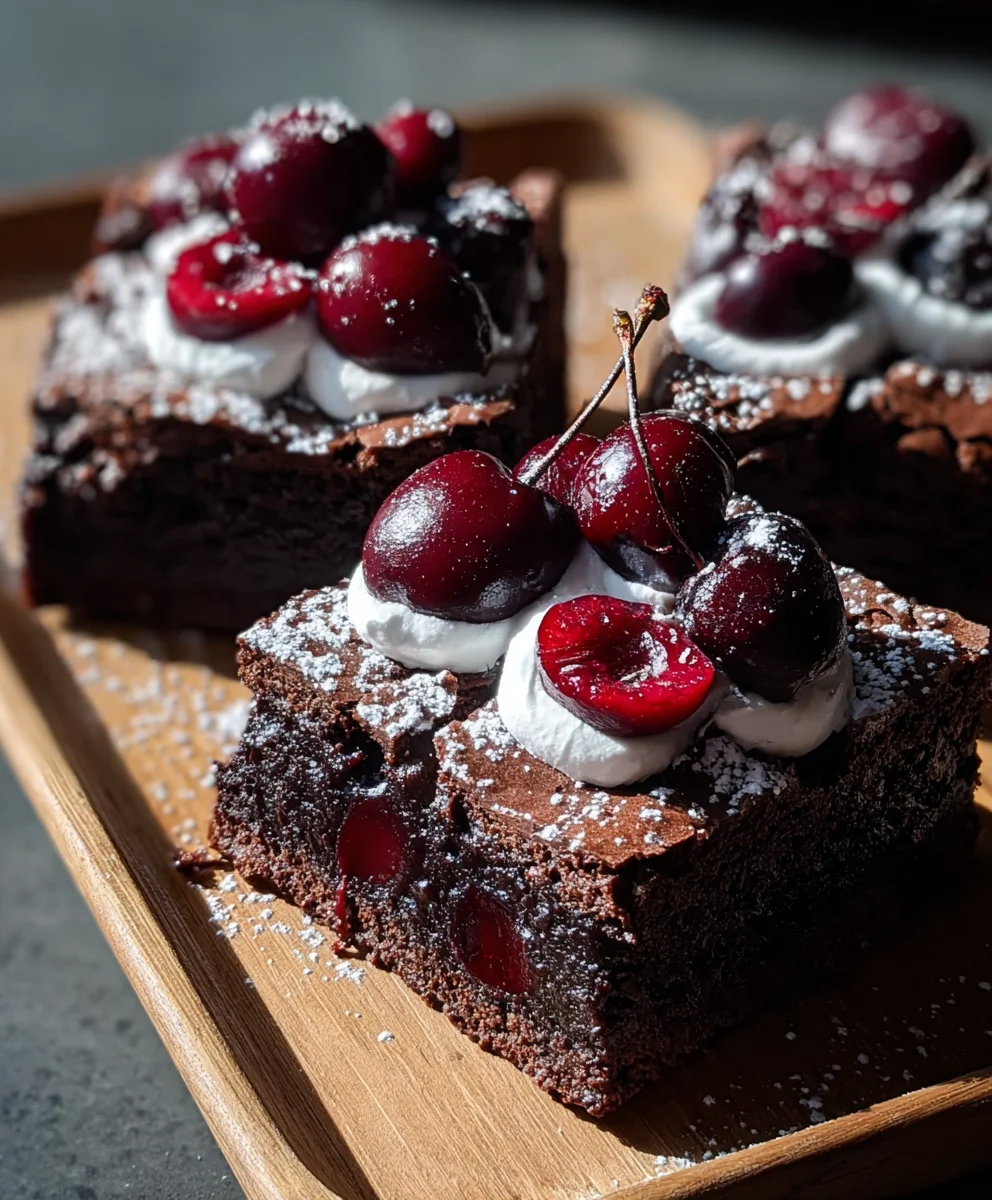 Black Forest Brownies-Small Batch Decadence