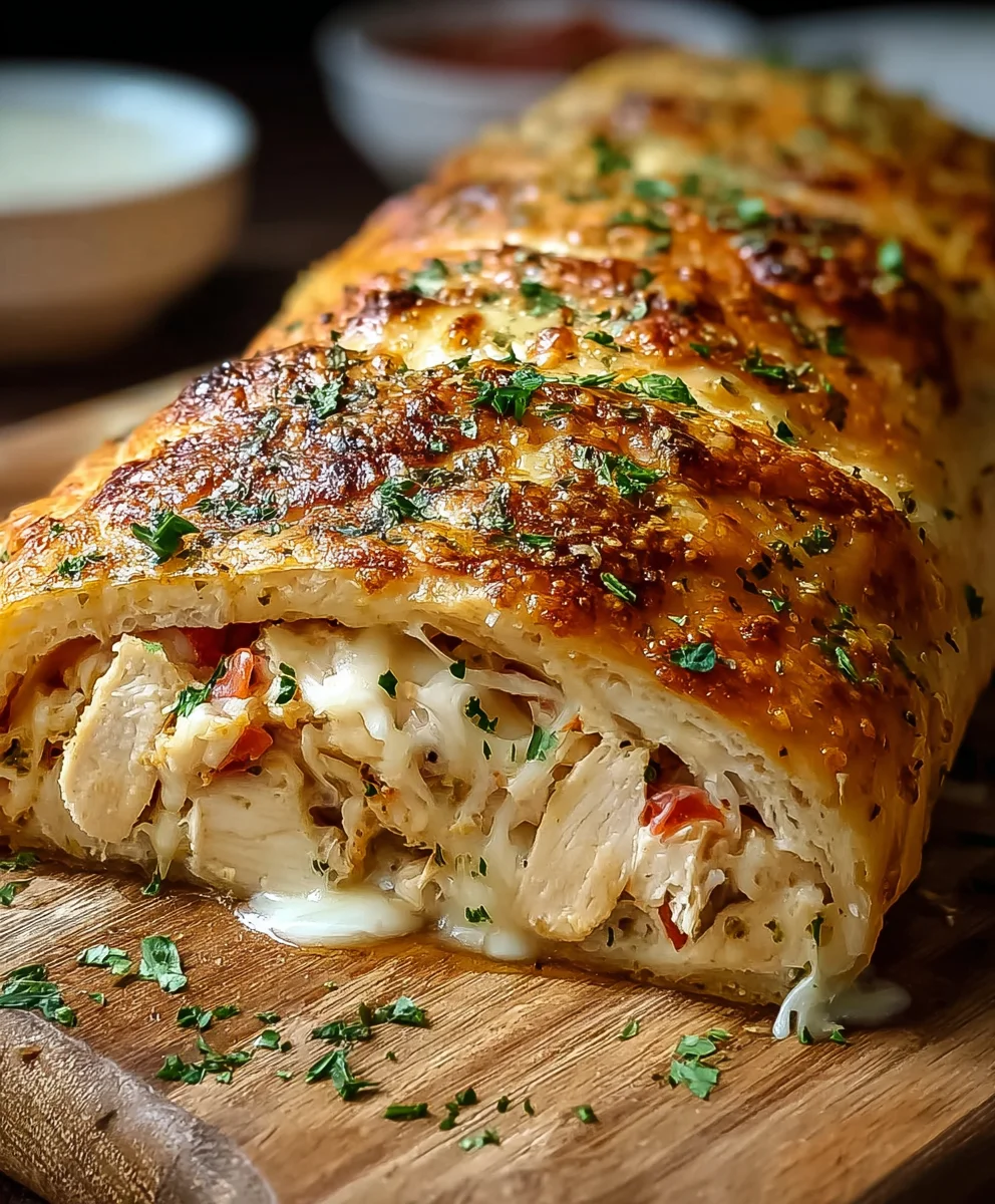 Easy Chicken Ranch Stromboli Recipe-Family Favorite