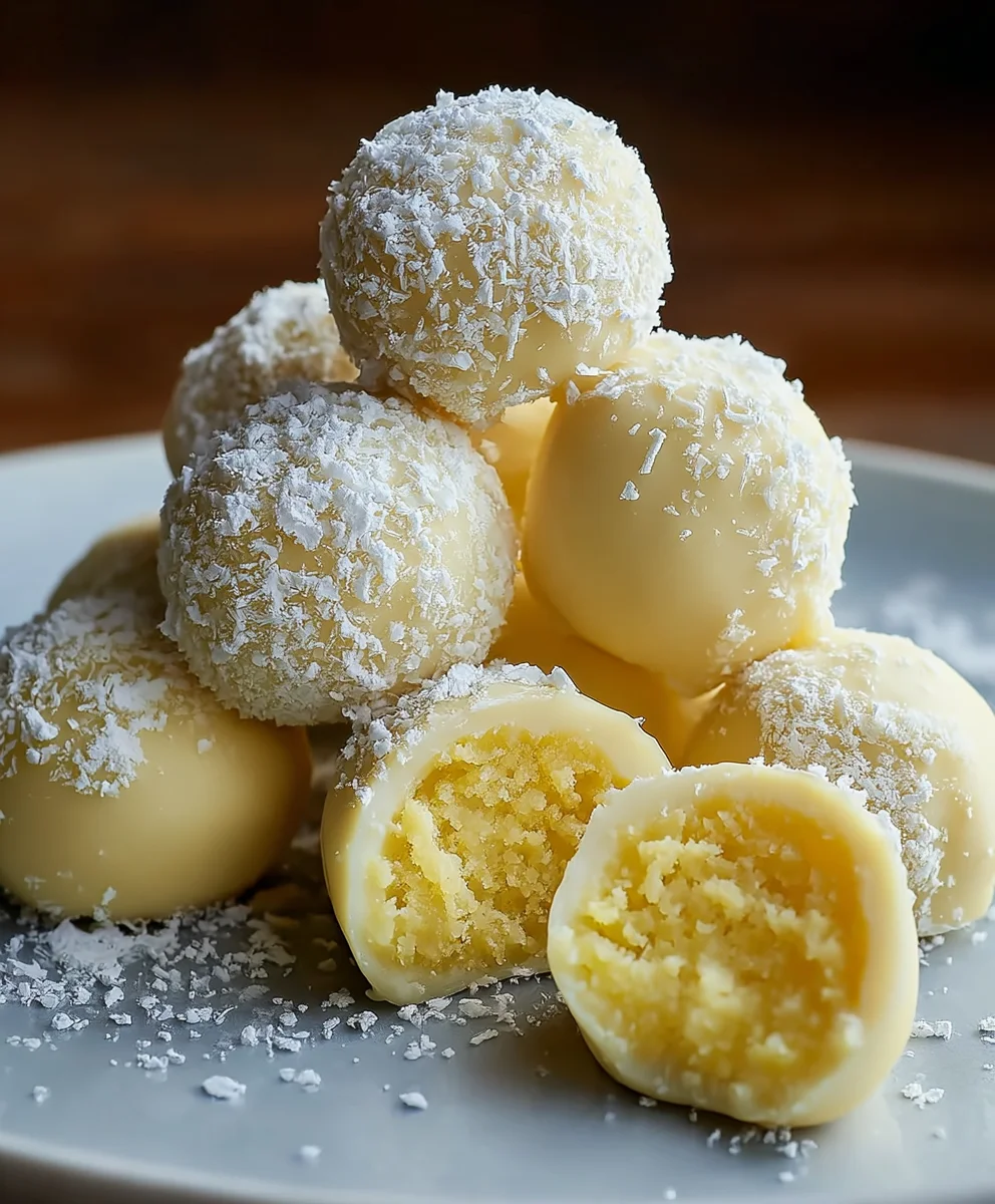 Easy Lemon Truffles - Delicious Non-Non-Non-Alcoholic Alternativeic Dessert
