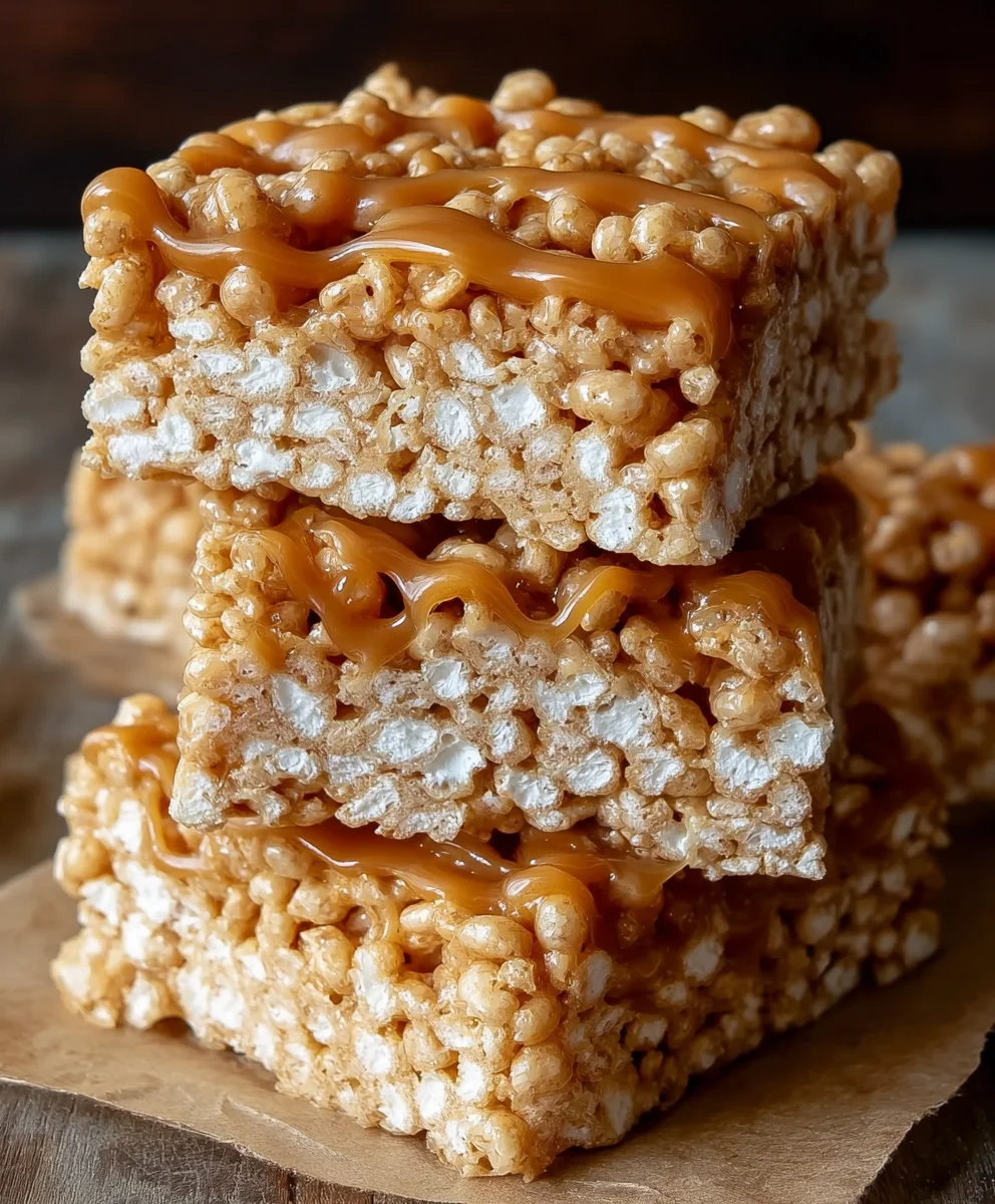 Brown Butter Dulce de Leche Rice Krispie Treats