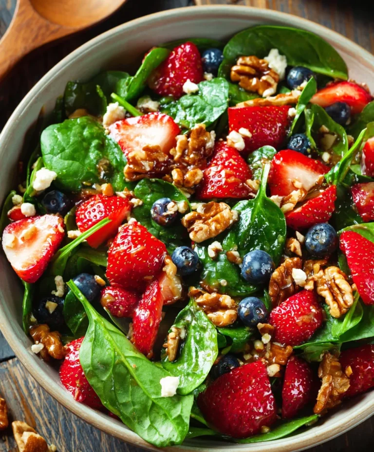 Quick Strawberry Spinach Salad Recipe
