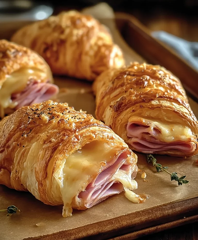 Beef Beef Ham Cheese Croissants-Easy Baked Recipe