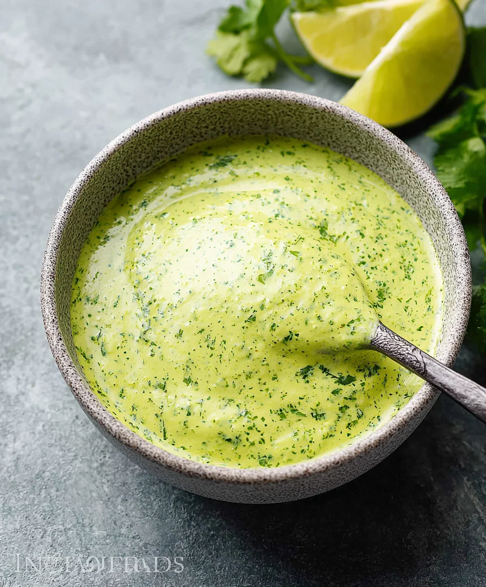 Easy Cilantro Lime Sauce - Zesty Flavor