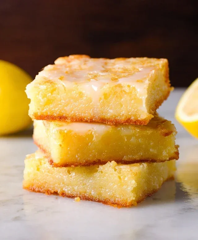 Easy Lemon Brownies Recipe
