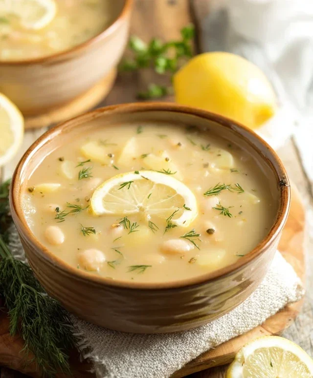 Lemon-Dill White Bean & Potato Soup