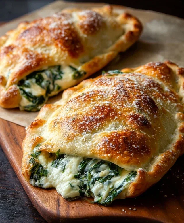 Ricotta Spinach Calzones