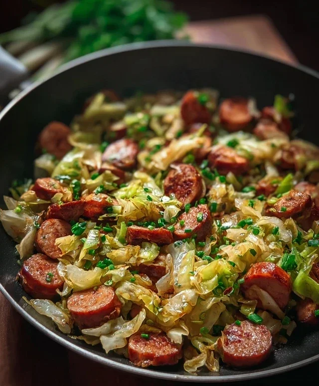 Easy Sausage and Cabbage Stir Fry