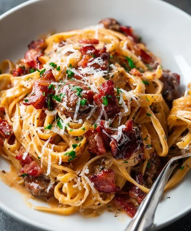 Beef Beef Bacon Pasta