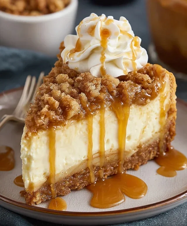 Apple Crisp Cheesecake Delight