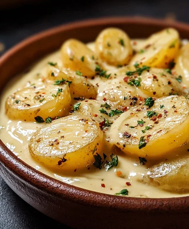 Creamy Garlic Sauce Potatoes