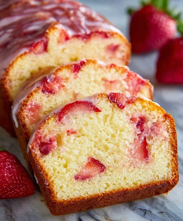Strawberry Pound Cake